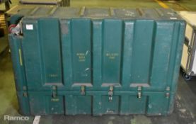 Hardigg transport and storage case - L 1450 x W 480 x H 950mm - DAMAGED AND MISSING CLASPS