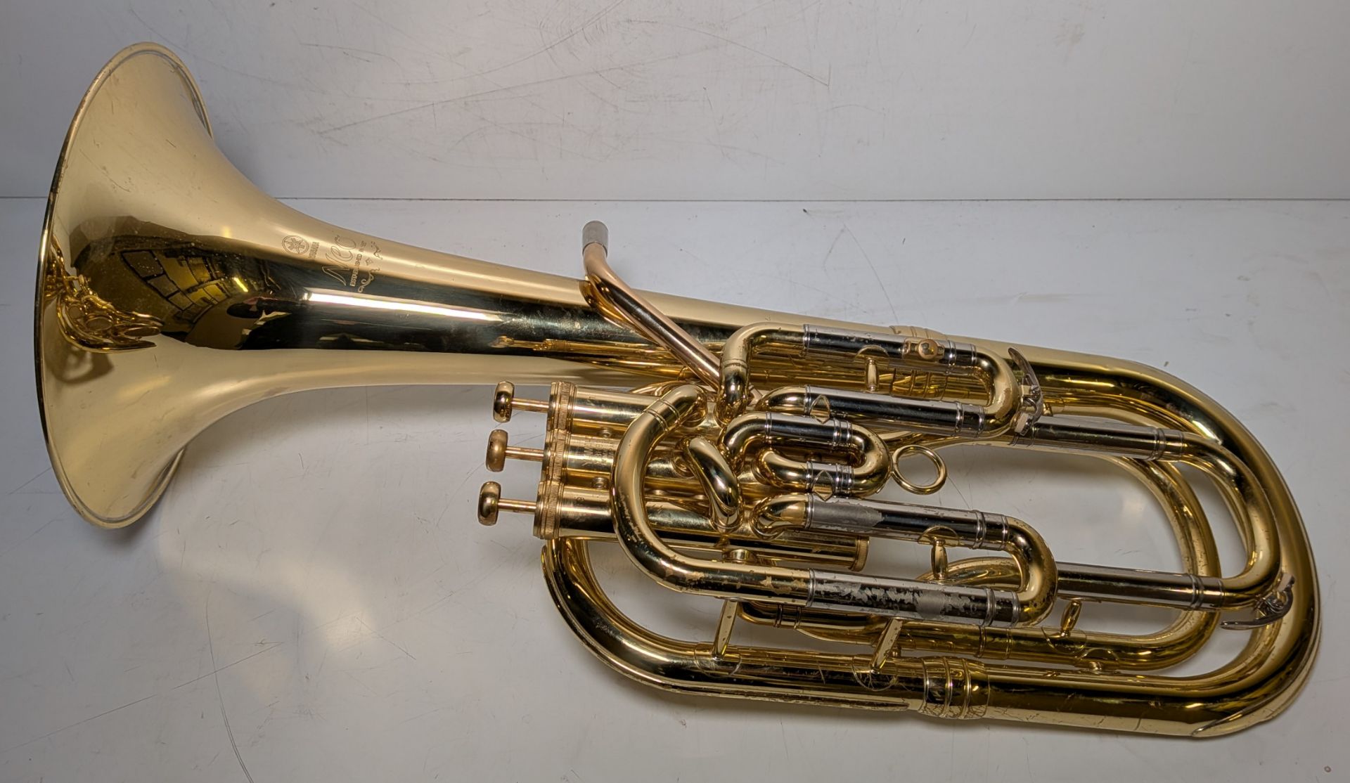 Yamaha Neo YBH831 baritone horn in Yamaha Neo hard storage case - Serial No: 496159 - Image 2 of 10