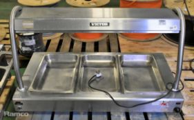 Victor heated bain marie - 230V - 50Hz - L1200 x W 670 x H 680mm