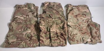 Various types of ex-military camo clothing - may include accessories - 176kg