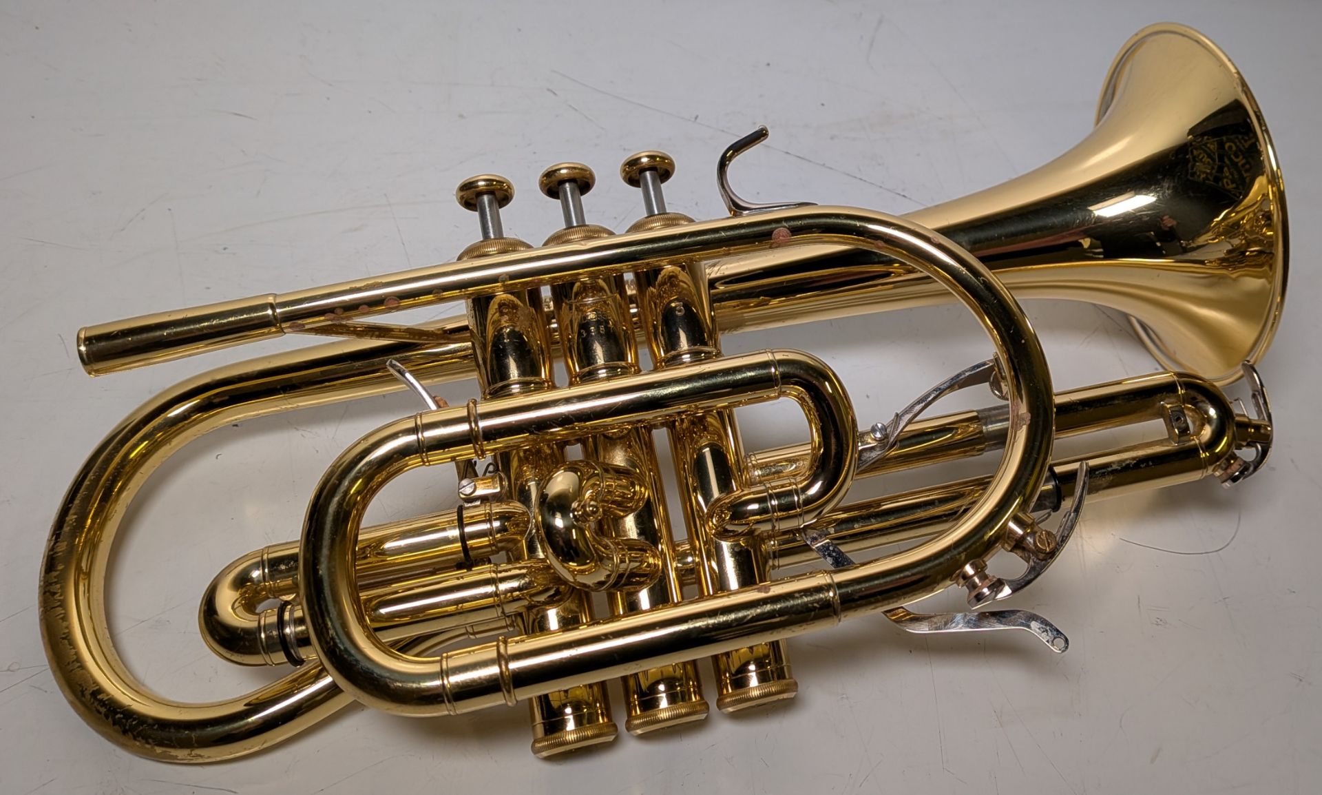 Yamaha Xeno YCR8335 cornet in Yamaha Xeno hard storage case - Serial No: C33877 - Image 7 of 11