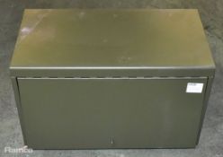 4 drawer metal tool chest - W 680 x D 360 x H 380mm - MISSING A DRAWER