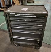 Various industrial multi drawer tool trolley - L 670 X W 490 x H 900mm