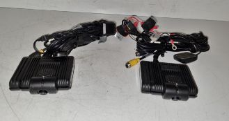2x Streamax C6D AI advanced dash cameras with wiring loom