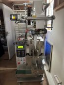 Fully automatic liquid packaging machine - approx 6 years old - only used for test runs