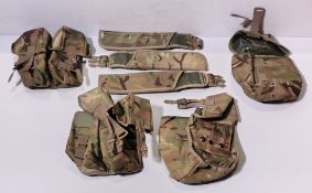 Various types of ex-military MTP accessories - 164kg – may require repair or be as spares
