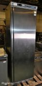 Polar CD083 stainless steel upright freezer - 220/240V 50Hz - L 600 x W 590 x H 1850mm