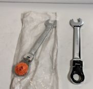38x 24mm flexi head ratchet combination spanners