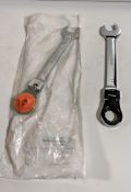 38x 24mm flexi head ratchet combination spanners