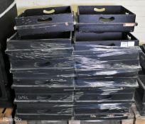 Pallet of 22x wooden infill trays for flight case - W 1200 x D 1000 x H 990mm