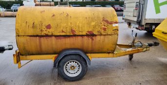 1000 litre diesel bowser with trailer - trailer serial No. KFG20 - L 3510 x W 1390 x H 1530mm