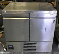 Williams LAZ10CT-SA stainless steel double door undercounter freezer - W 885 x D 735 x H 870mm