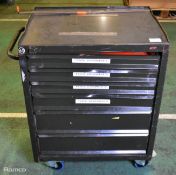 Various industrial multi drawer tool trolley - L 670 X W 490 x H 900mm