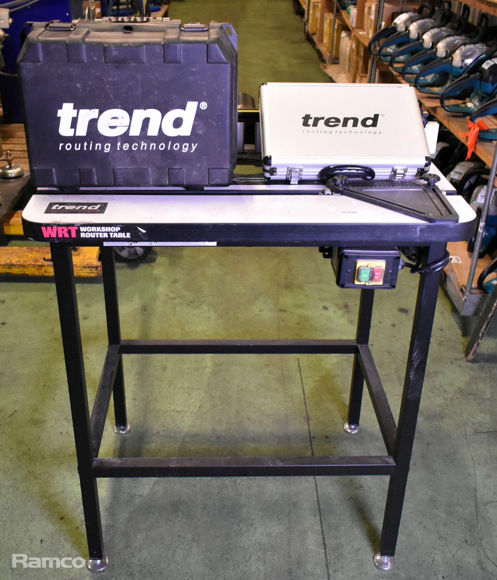 Trend WRT workshop routing table with Trend T11E router and router bits ...