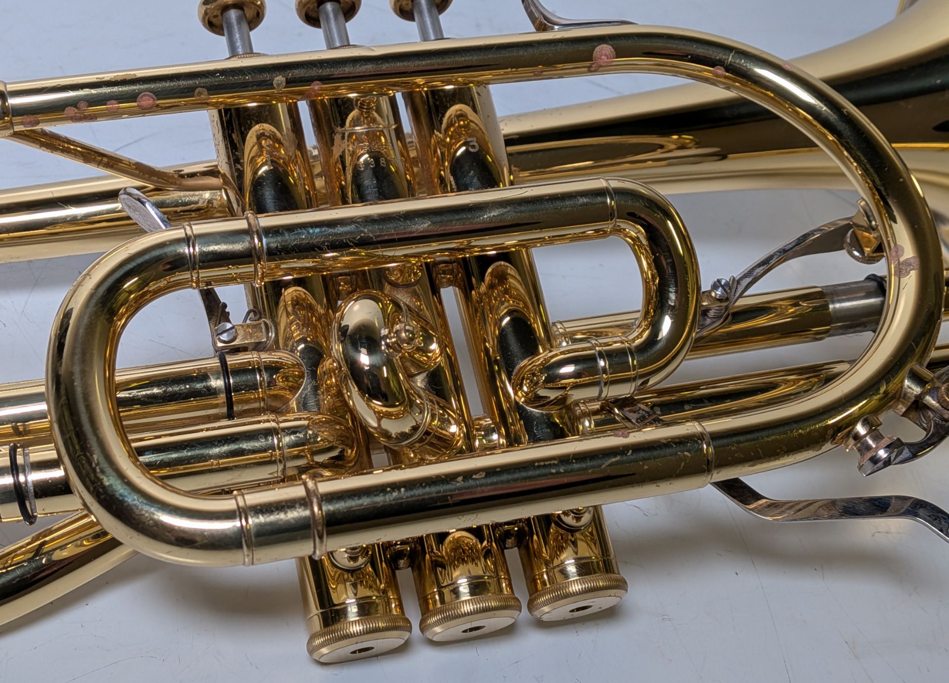 Yamaha Xeno YCR8335 cornet in Yamaha Xeno hard storage case - Serial No: C33877 - Image 8 of 11