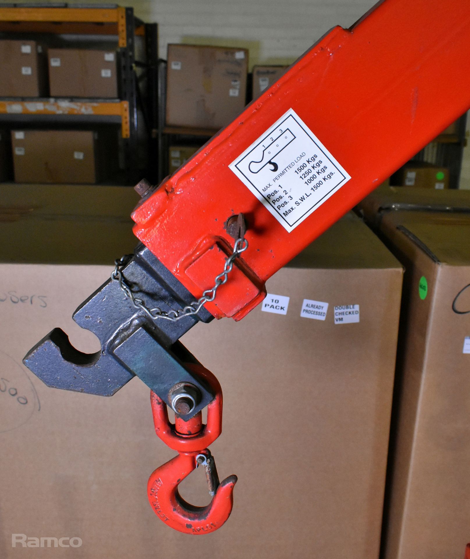 CAM Equipment FC1500 SPECIAL 1500kg engine hoist/workshop crane - W 1320 x D 1520 x H 1740mm - Image 3 of 8