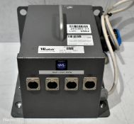 4-port DMX 300W distribution box with T connector input