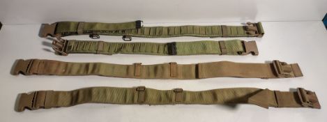 50x British Forces belts - various types and sizes