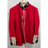 British Forces Tunic - Red - see pictures for size - with defects, in need of repair