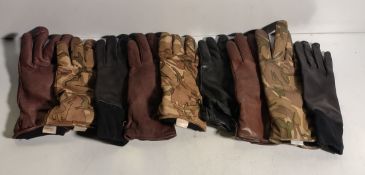 160x British Forces Unpaired gloves - mixed styles - mixed sizes