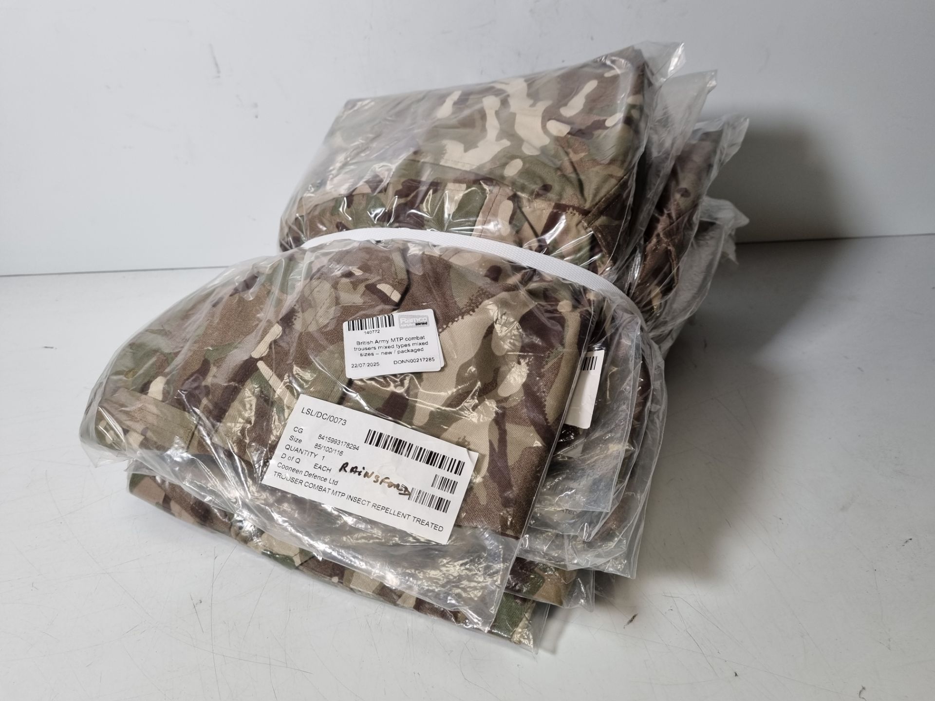 10x British Army MTP combat trousers - mixed types - mixed sizes