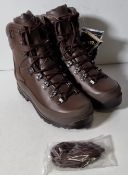 Iturri brown combat boots size cold wet weather male - size 6M