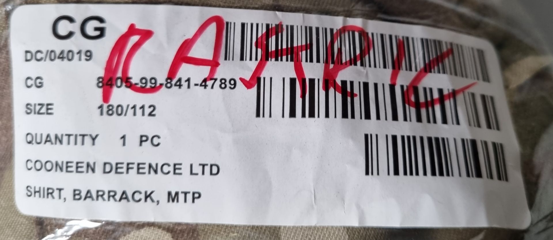 20x British Army MTP shirts barrack - mixed sizes - may include maternity - Image 3 of 16