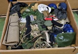 Various types of ex-military hardware and accessories - 132 kg – may require repair / be incomplete