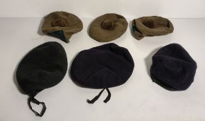 150x British Forces berets - mixed types - mixed sizes