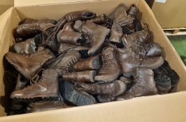 100x pairs of Grade 2 Various combat boots - may include - Magnum, YDS, Haix - mixed sizes