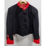 British Forces - short dress jacket - Black - Red trim / collar - see pictures for size