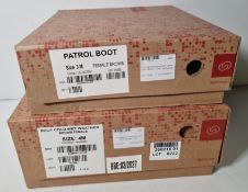 Female Iturri brown cold wet weather combat boots size 4M, Iturri female patrol boots - Size 3M