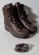 Iturri brown combat boots cold wet weather male - size 9M