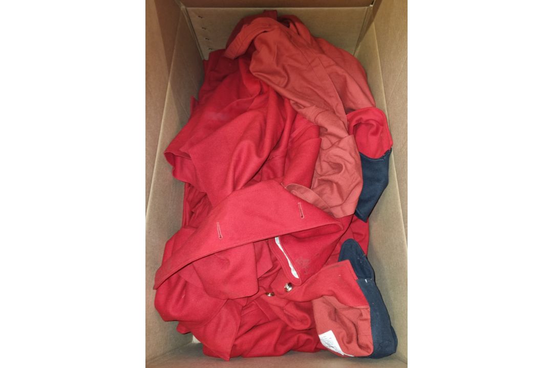 7x Life guards mans red and black cloaks With defects, in need of repair - Image 1 of 7