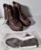 Altberg new defender ladies brown leather high liability combat boots size 8M - lady medium
