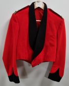 British Forces - Red short dress jacket - Black collar/cuff