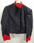British Forces - short dress jacket - Black - Red trim / collar - see pictures for size