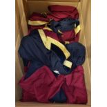6x Household cavalry state maroon coats With defects, in need of repair