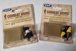 47x 3M E.A.R. combat arms earplugs blister packs