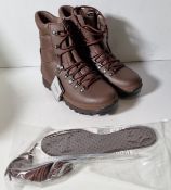 Altberg new defender ladies brown leather high liability combat boots size 8L - lady large