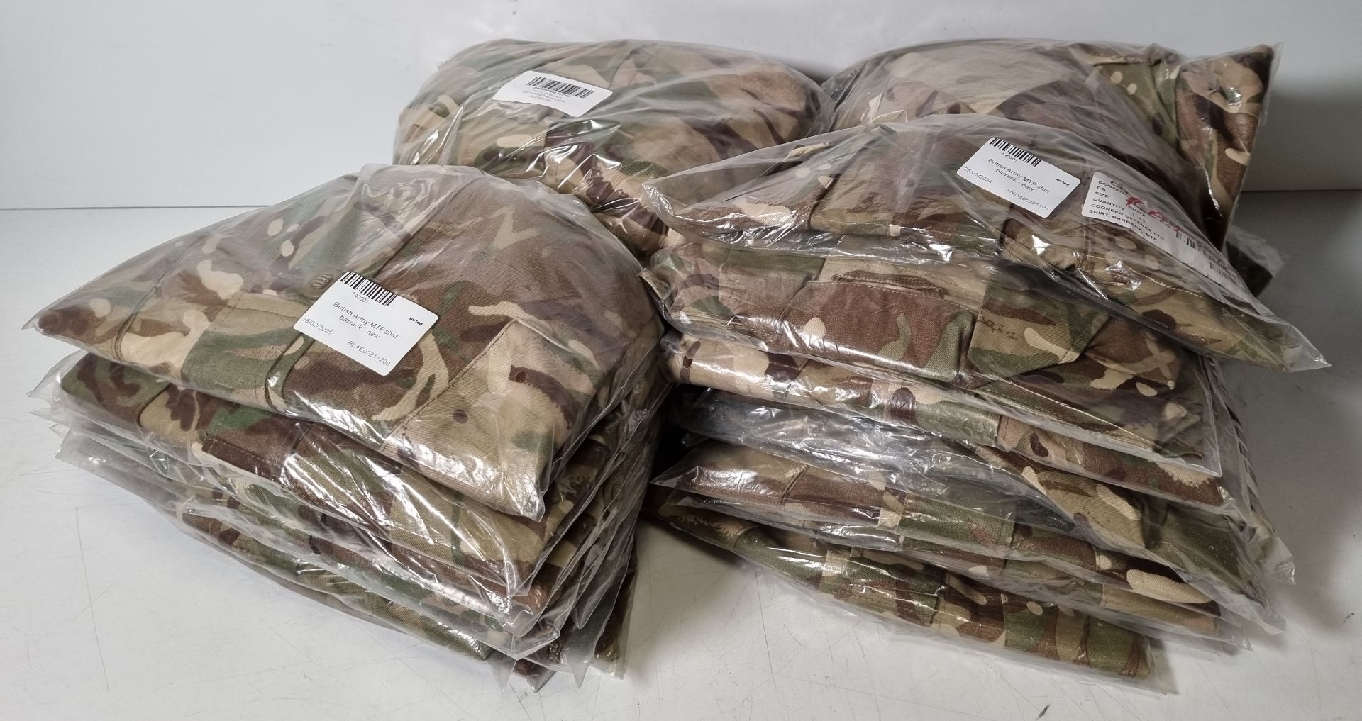 20x British Army MTP shirts barrack - mixed sizes - may include maternity
