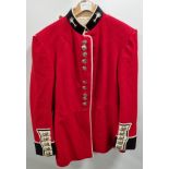 British Forces Tunic - Red - see pictures for size - with defects, in need of repair