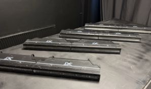 4x GLP JDC Line 1000 LED strobe / batten supplied with assorted clamps, power cables and safety bond