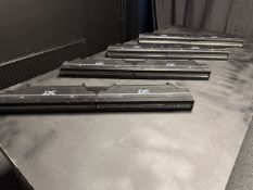 4x GLP JDC Line 1000 LED strobe / batten supplied with assorted clamps, power cables and safety bond