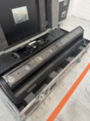 2x Robe CYCFX 8 batten supplied with assorted clamps, power cables and safety bonds in flightcase