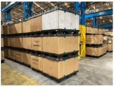 30x Braiform HBB stackable storage boxes – external dimensions 1.2m L x 1m W x 0.98m