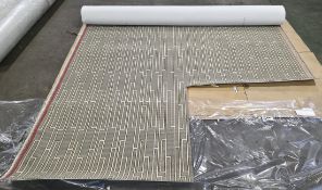 4x rolls of Hammer Tæpper A/S carpet cut out in the corner - full details in the description