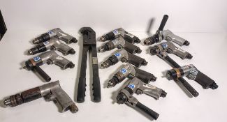 Universal Air Tools including 12 chuck pistol drills various types & Elpress T3165B crimper