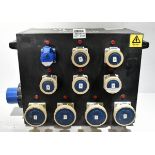 Portable 240V power distribution box - 6x 16A sockets and 4x 32A sockets - SPARES OR REPAIRS
