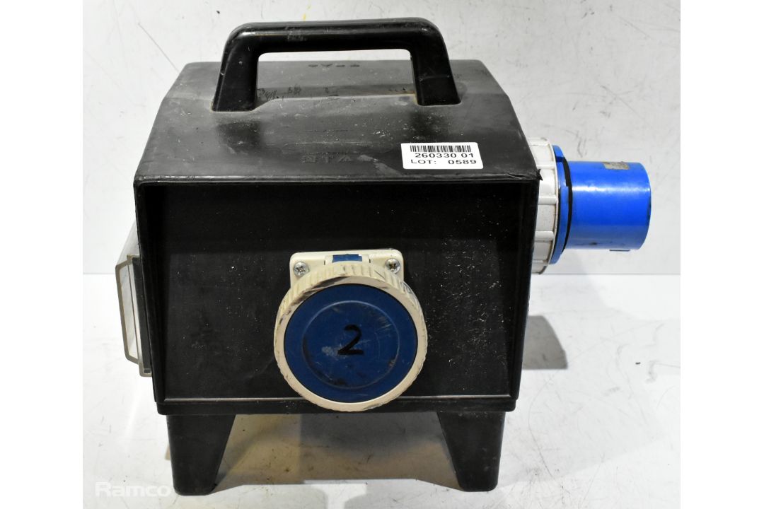 Portable power distribution box - 2x 32A sockets - W 410 x D 360 x H 340mm - Image 6 of 6